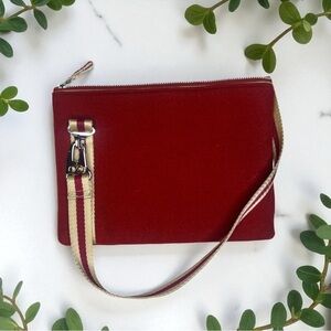 Vintage GAP Y2K Wool Blend Zip Top Mini Shoulder Bag Purse 2000s